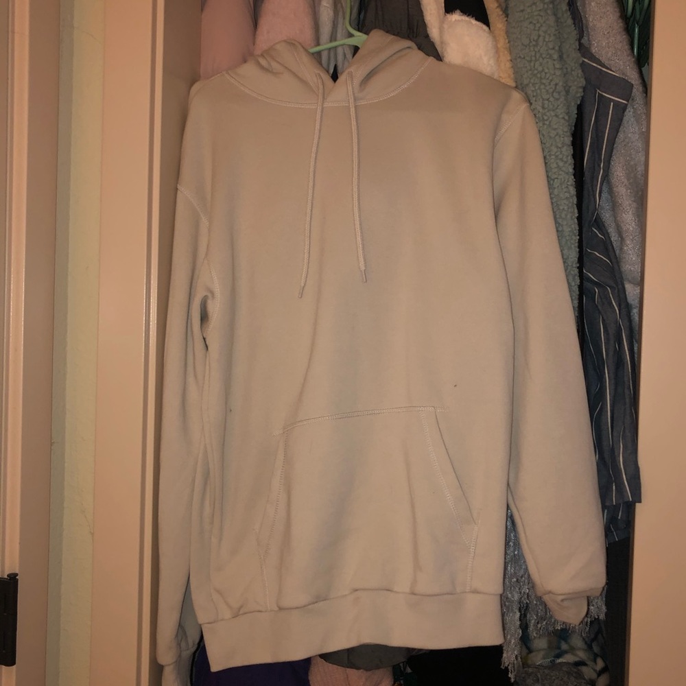 Divided oversized beige hoodie